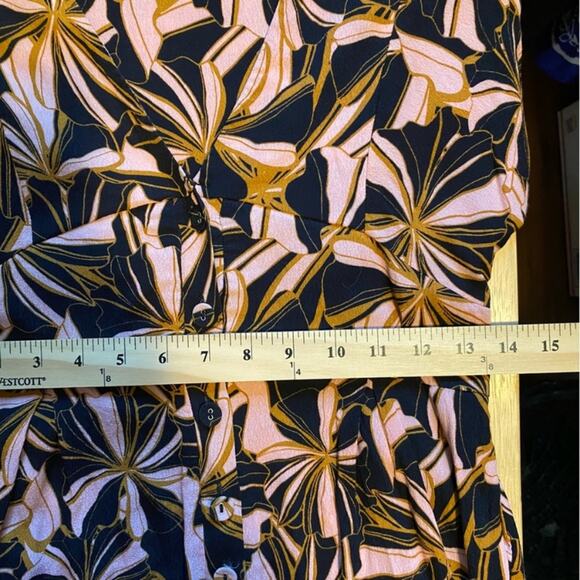 MINKPINK Women's Ziba Playsuit Romper Size Small Long Sleeve Funky Retro Print - Picture 12 of 13